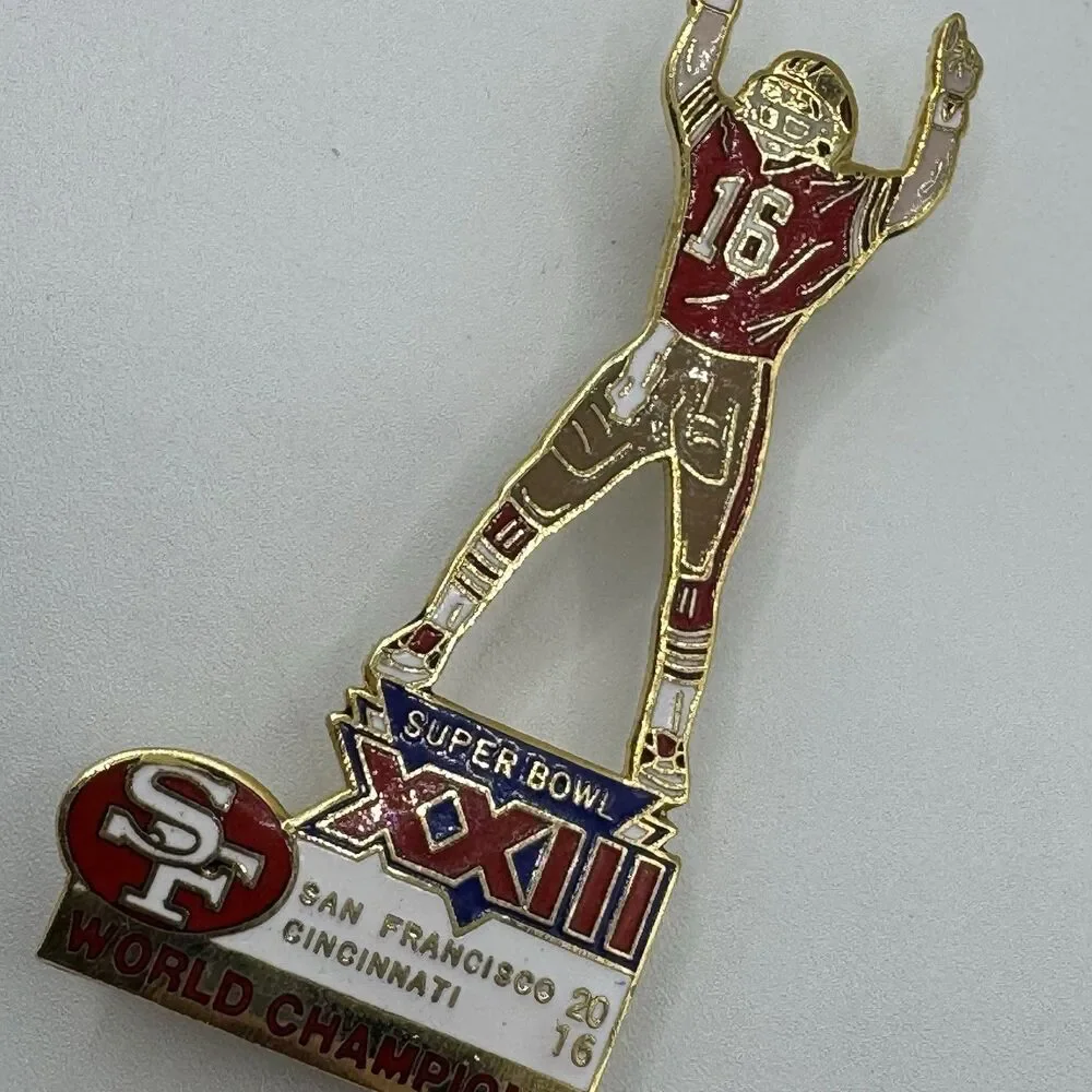 Vintage NFL 49ers Joe Montana Super Bowl XXIII Lapel Pin - RARE 1 of 500